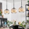 Koyoto Lámparas suspendidas, Luminarias esféricas, Lámparas colgantes Colores ámbar, Transparente, 3 luces