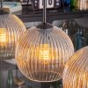 Koyoto Lámparas suspendidas, Luminarias esféricas, Lámparas colgantes Colores ámbar, Transparente, 3 luces