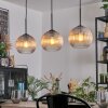 Koyoto Lámparas suspendidas, Luminarias esféricas, Lámparas colgantes Colores ámbar, Transparente, 3 luces