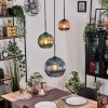 Koyoto Lámparas suspendidas, Luminarias esféricas, Lámparas colgantes 30 cm Azul, Verde, Color cobre, 3 luces