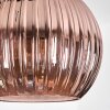 Koyoto Lámparas suspendidas, Luminarias esféricas, Lámparas colgantes 30 cm Azul, Verde, Color cobre, 3 luces