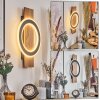 Besperia Apliques LED Color madera, Negro, 1 luz