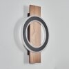 Besperia Apliques LED Color madera, Negro, 1 luz