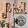 Chehalis Luminarias esféricas, Apliques Ahumado, 3 luces