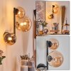 Chehalis Luminarias esféricas, Apliques Colores ámbar, 3 luces