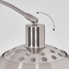 Baloca Lámpara de pie Níquel-mate, Negro, 1 luz