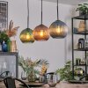 Koyoto Lámparas suspendidas, Luminarias esféricas, Lámparas colgantes Azul, Verde, Color cobre, 3 luces