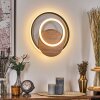 Rapoila Apliques LED Color madera, Negro, 1 luz