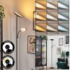 Dillingby Lámpara de pie LED Negro, 2 luces