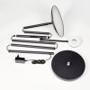 Dillingby Lámpara de pie LED Negro, 2 luces