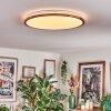 Nogueira Plafones, Panel LED Crudo, Blanca, 1 luz, Mando a distancia