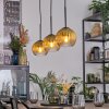 Koyoto Lámparas suspendidas, Luminarias esféricas, Lámparas colgantes dorado, Transparente, 3 luces