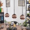 Koyoto Lámparas suspendidas, Luminarias esféricas, Lámparas colgantes Color cobre, 3 luces