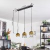 Koyoto Lámparas suspendidas, Luminarias esféricas, Lámparas colgantes dorado, Transparente, 3 luces