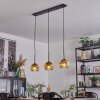 Koyoto Lámparas suspendidas, Luminarias esféricas, Lámparas colgantes dorado, Transparente, 3 luces