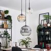 Koyoto Lámparas suspendidas, Luminarias esféricas, Lámparas colgantes, Lámpara colgante de clúster 30 cm Colores ámbar, Transparente, Ahumado, 3 luces