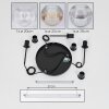 Koyoto Lámparas suspendidas, Luminarias esféricas, Lámparas colgantes, Lámpara colgante de clúster 30 cm Colores ámbar, Transparente, Ahumado, 3 luces