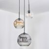 Koyoto Lámparas suspendidas, Luminarias esféricas, Lámparas colgantes, Lámpara colgante de clúster 30 cm Colores ámbar, Transparente, Ahumado, 3 luces