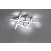 Leuchten Direkt LOLA-SIMON Lámpara de Techo LED Acero inoxidable, 2 luces, Mando a distancia, Cambia de color