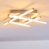 Eriz Lámpara de Techo LED Níquel-mate, 4 luces, Mando a distancia, Cambia de color