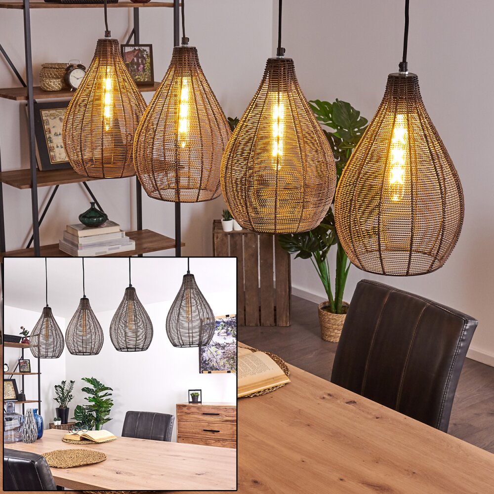 Villach Lámpara Colgante Negro, 4 luces main product photo