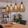 Villach Lámpara Colgante Negro, 4 luces