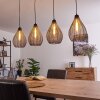 Villach Lámpara Colgante Negro, 4 luces