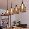 Villach Lámpara Colgante Negro, 4 luces