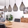 Villach Lámpara Colgante Negro, 4 luces