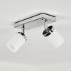 Cerejeiras Lámpara de Techo LED Cromo, 2 luces, Mando a distancia, Cambia de color
