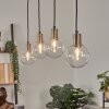 Quento Lámpara Colgante Negro-dorado, 4 luces