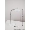 Lámparas Reality RENNES Lámparas de mesa LED Blanca, 1 luz