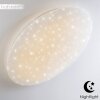 Trio NAGANO Lámpara de techo LED Blanca, 1 luz, Mando a distancia, Cambia de color