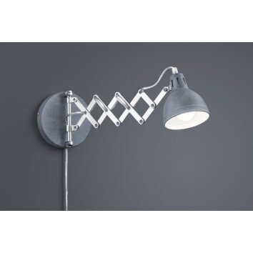 Reality SCISSOR Aplique Gris, 1 luz