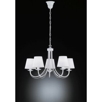 Lámparas Trio Cortez Corona Blanca, 5 luces