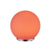Reality George Lámpara de Mesa LED Cromo, 1 luz, Mando a distancia, Cambia de color
