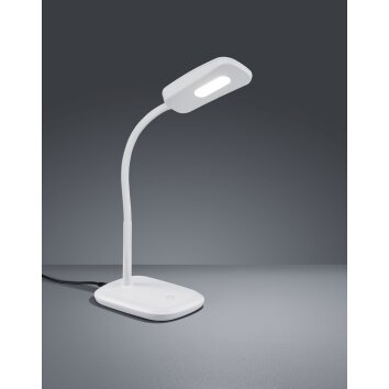 Reality BOA Lámpara de Mesa LED Blanca, 1 luz