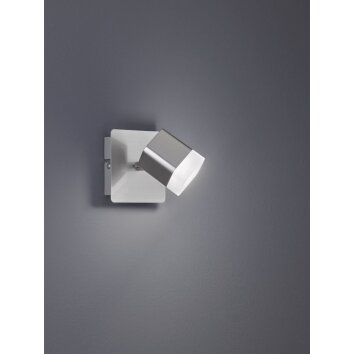 Reality ROUBAIX Proyector LED Níquel-mate, 1 luz