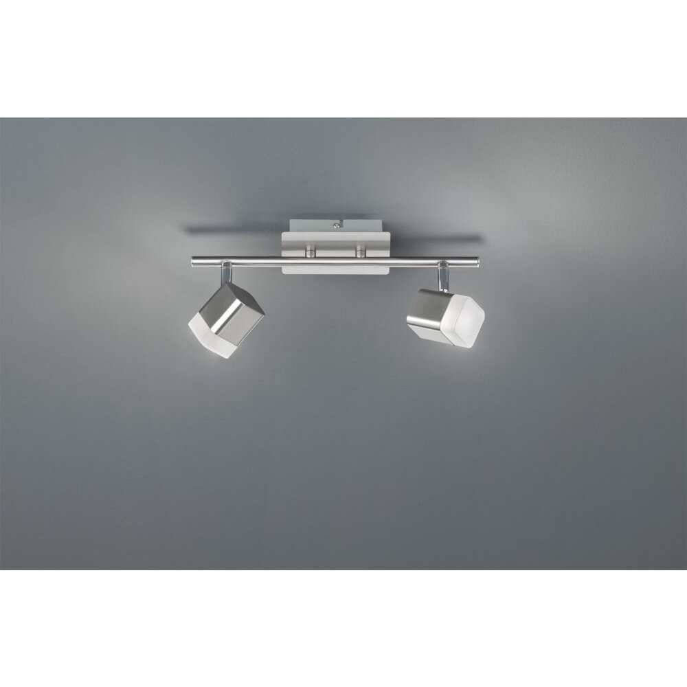 Reality ROUBAIX Proyector LED Níquel-mate, 2 luces main product photo