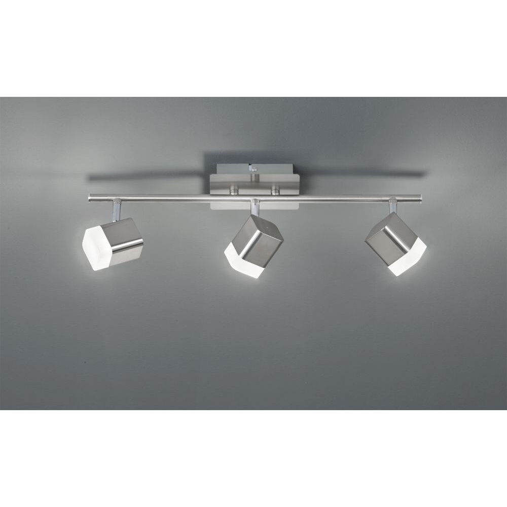 Reality ROUBAIX Proyector LED Níquel-mate, 3 luces main product photo