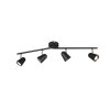 Proyector Reality TOULOUSE LED Negro, 4 luces