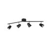 Proyector Reality TOULOUSE LED Negro, 4 luces