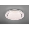 Reality Atria Lámpara de Techo LED Blanca, 1 luz, Mando a distancia