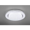 Reality Atria Lámpara de Techo LED Blanca, 1 luz, Mando a distancia