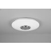 Reality Musica Lámpara de Techo LED Blanca, 2 luces, Mando a distancia, Cambia de color