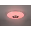 Reality Musica Lámpara de Techo LED Blanca, 2 luces, Mando a distancia, Cambia de color