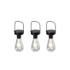 Reality Campus Lámpara solar LED Negro, 3 luces