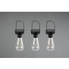 Reality Campus Lámpara solar LED Negro, 3 luces