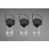 Reality Campus Lámpara solar LED Negro, 3 luces