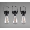 Reality Campus Lámpara solar LED Negro, 3 luces